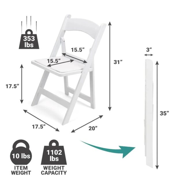 Foldable Resin Chairs - Image 2