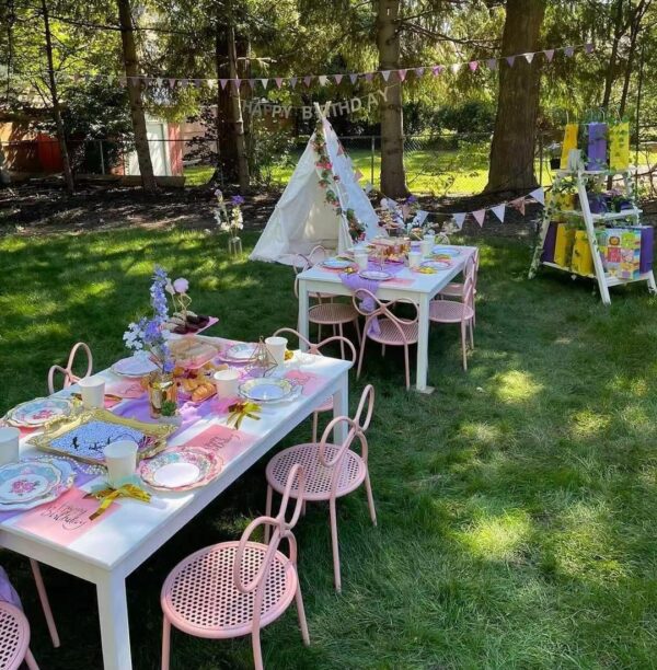 Kids Metal Bow Chair